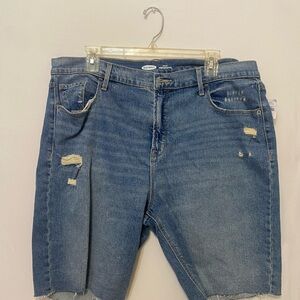 Old Navy Distressed Denim Jean Shorts